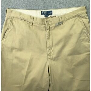 Polo Ralph Lauren Classic Chino Men's 38x34 Pants Khaki Pleated Office Academia